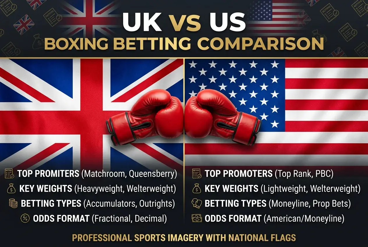 Boxing Betting UK vs US: Odds, Markets & Rules Compared